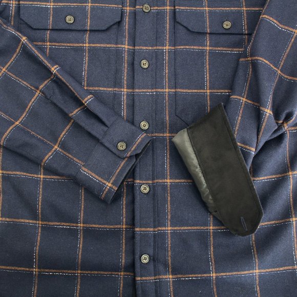 Vince Wool Blend Crosshatch Windowpane Classic Fit Button Down Shirt Jacket XL - Picture 8 of 16